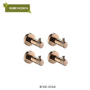 Modern rose gold & brushed gold stainless steel bathroom accessories