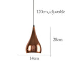 Modern rose gold pendant lights for dining room island decor