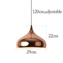 Modern rose gold pendant lights for dining room island decor