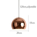 Modern rose gold pendant lights for dining room island decor