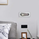 Modern rose gold & stainless steel led wall lamp bedroom reading light