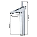 Modern rose gold waterfall bathroom faucet single handle tall tap
