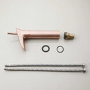 Modern rose gold waterfall bathroom faucet single handle tall tap