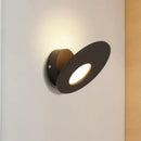 Modern round acrylic integrated led wall lamp bedroom black & white