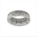 Modern round crystal led ceiling light bedroom chandelier