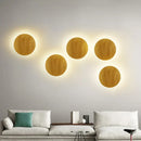 DecorBites™ Modern LED Wood Wall Sconce in Beige - Stylish Geometric Living Room Light Fixture