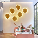 DecorBites™ Modern LED Wood Wall Sconce in Beige - Stylish Geometric Living Room Light Fixture