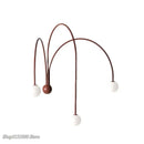 Modern rust decorbites branch glass wall lamps bedroom sconce