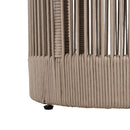 Alora Modern Rustic Coffee Table & Side Table With Woven Rope Design (SAK56739)