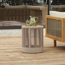Alora Modern Rustic Coffee Table & Side Table With Woven Rope Design (SAK56739)