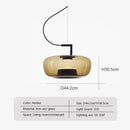 DecorBites™ Brokis Glass Pendant Lamp - Nordic Creative Hanging Light for Home and Hospitality