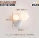 Modern sage green decorbites cactus resin glass wall lamp bedroom