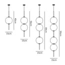 Modern sage green glass ball led pendant lamps for living room