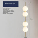 Modern sage green glass ball led pendant lamps for living room