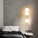 Modern sage green glass ball led pendant lamps for living room