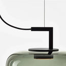 Modern sage green glass pendant lamp dining room set of 3