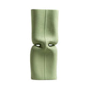 Modern sage green hollow ceramic vase set living room face decor