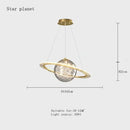 Modern saturn space star astronaut pendant lamp boys bedroom