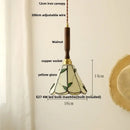 Modern scalloped floral ceramic led pendant light kitchen decor