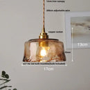 Modern scalloped glass flower led pendant light for dining room