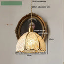 Modern scalloped seashell glass led pendant light for dining room