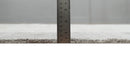 Modern Style 4.7x6.5 Brown and Silver Wool Hand Woven Area Rug