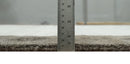 Modern 6x8 Ivory and Silver Wool Hand Woven Area Rug