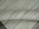 Modern 6x8 Ivory and Silver Wool Hand Woven Area Rug