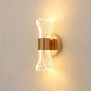 Modern sculptural decorbites gold nordic acrylic wall lights bedroom
