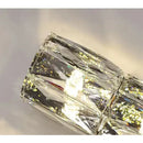 Modern segmented crystal wall lamp living room warm led light