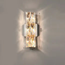 Modern segmented crystal wall lamp living room warm led light