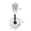 Modern silver 12v led spotlight bedroom reading light with usb charger