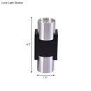 Modern silver aluminum led wall light fixture bedroom accent lighting