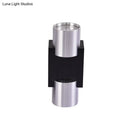 Modern silver aluminum led wall light fixture bedroom accent lighting