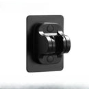 Modern silver & black adjustable shower holder bracket bathroom accessory