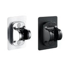 Modern silver & black adjustable shower holder bracket bathroom accessory