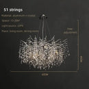 Modern silver & black crystal pendant chandelier dining room branch design