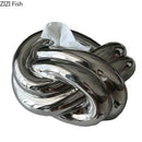 Modern silver ceramic knot tissue box living room decor