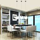 Modern silver conical pendant light dining room 6 pack