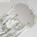 Modern silver crystal tube island light dining room chandelier