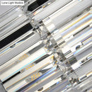 Modern silver crystal wall mounted light living room sconce
