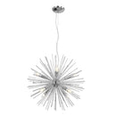 Modern silver dandelion sea urchin chandelier dining room led light