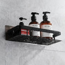 Modern silver double tiered corner shower shelf bathroom storage caddy