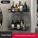 Modern silver double tiered corner shower shelf bathroom storage caddy