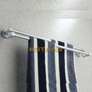 Modern silver double towel bar bathroom rack