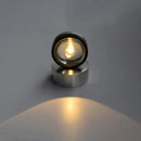 Modern silver finish crystal wall sconce – warm & white bedroom light