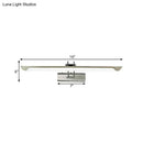 Modern silver finish linear wall mount led vanity lamp bedroom