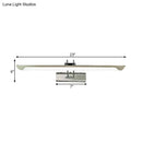 Modern silver finish linear wall mount led vanity lamp bedroom