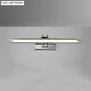 Modern silver finish linear wall mount led vanity lamp bedroom