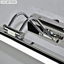 Modern silver finish linear wall mount led vanity lamp bedroom